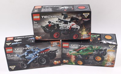 Lot 2012 - Lego Technic Monster Jam group of 3 to include;...