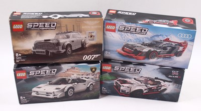 Lot 2015 - Lego Speed Champions group of 4 sets to...