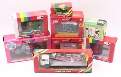 Lot 1838 - A collection of 8 various boxed Britains 1/32...