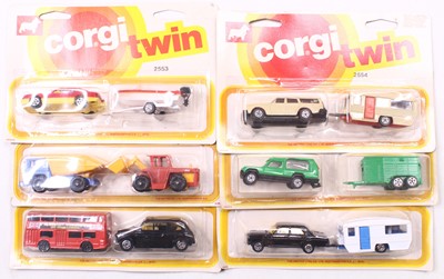 Lot 1519 - A quantity of original Corgi Junior Twin packs...