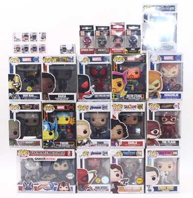 Lot 2023 - Funko Pop Vinyl group of 15 Marvel/DC Figures...