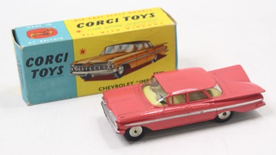 Lot 1384 - Corgi Toys No. 220 Chevrolet Impala comprising...