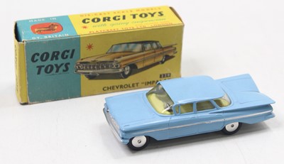 Lot 1385 - Corgi Toys No. 220 Chevrolet Impala comprising...