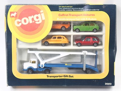 Lot 1472 - Corgi Juniors No. 3023 Transporter Gift Set,...