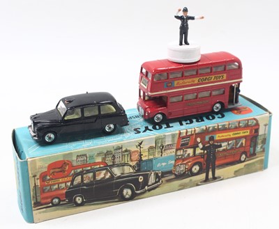 Lot 1468 - Corgi Toys gift set No. 35 London passenger...