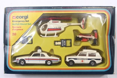 Lot 1475 - Corgi Toys No. 20 Emergency Services gift set...