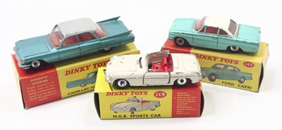 Lot 1225 - Dinky Toys group of 3 playworn diecasts to...