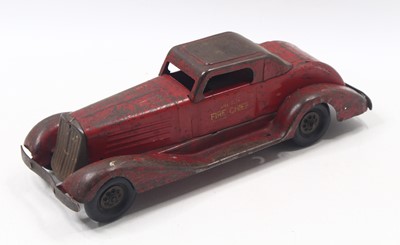 Lot 1913 - Marx Toys Pressed Steel Clockwork model of a...