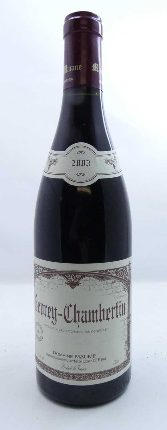 Lot 1075 - Domaine Maume Gevrey-Chambertin 2003, Cote de...