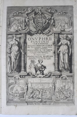 Lot 2003 - Panvinio, Onofrio (1530-1568): Onuphrii...