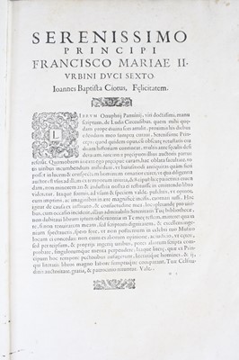 Lot 2003 - Panvinio, Onofrio (1530-1568): Onuphrii...