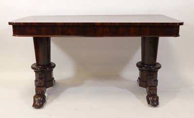 Lot 2534 - A William IV rosewood sofa table, the...