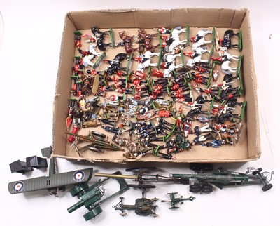 Lot 1985 - One large tray containing unboxed Britains and...