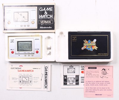 Lot 2036 - Nintendo Game and Watch group of 2 Portable...