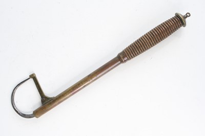 Lot 862 - A Hardy Bros brass telescopic gaff, with a...