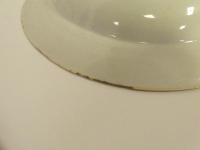 Lot 245 - Two Chinese celadon plates; together with two...