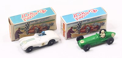 Lot 1754 - Crescent Toys group of 2 racing diecasts to...