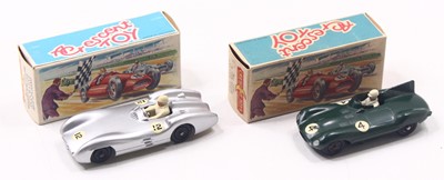 Lot 1755 - Crescent Toys group of 2 racing diecasts to...