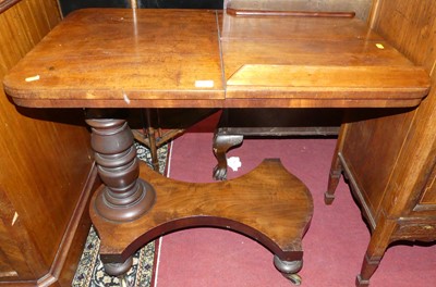 Lot 1199 - A Victorian mahogany duet reading/music table,...