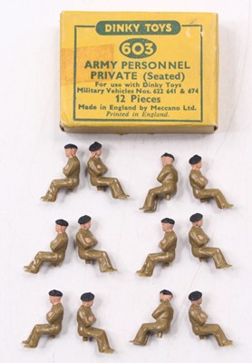 Lot 1412 - Dinky Toys No.603 Army Personnel Seated...