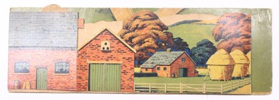 Lot 1864 - Britains Card Cut out of a Farm with the field...