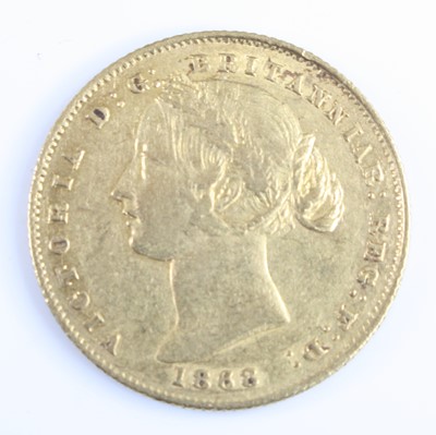 Lot 2281 - Australia, 1868 gold full sovereign, obv:...