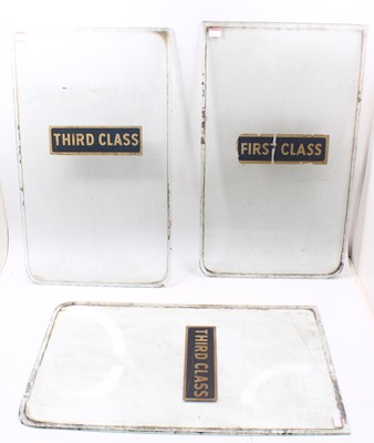 Lot 47 - Three original coach door windows, belived to...