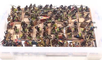 Lot 1872 - A collection of 28mm scale plastic medieval...