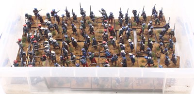 Lot 1879 - A collection of 28mm scale white metal French...