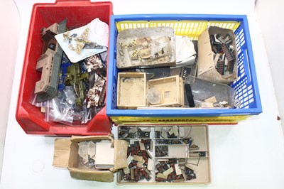 Lot 1939 - Two boxes of mixed war gaming memorabilia part...