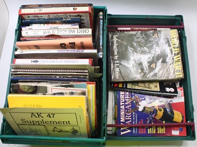 Lot 1944 - Two boxes containing a quantity of war gaming,...