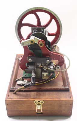 Lot 9 - A large stationary 4-stroke petrol engine,...