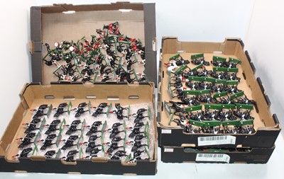Lot 1989 - Four trays of Britains Blues royals mounted...