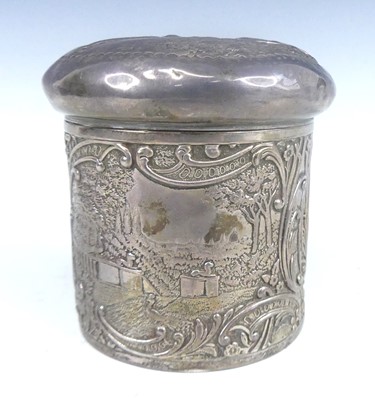 Lot 1106 - A late Victorian silver jar and cover, of...