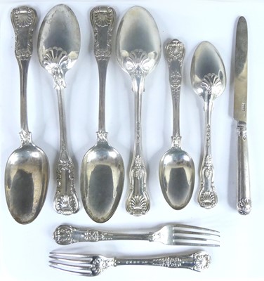 Lot 1120 - A set of three Regency Scottish silver...