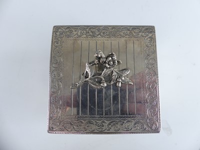 Lot 1098 - A George III silver tea caddy modelled as a...