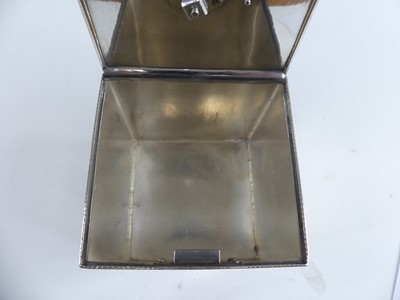 Lot 1098 - A George III silver tea caddy modelled as a...