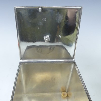 Lot 1098 - A George III silver tea caddy modelled as a...