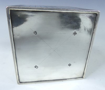 Lot 1098 - A George III silver tea caddy modelled as a...