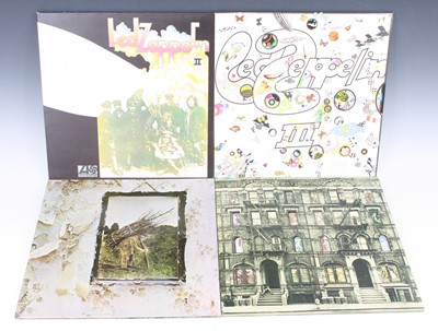 Lot 533 - Led Zeppelin, a collection of four LPs to...