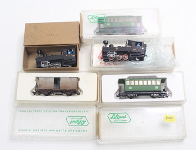 Lot 356 - A small collection of continental 009 gauge,...
