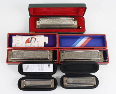 Lot 589 - An M. Hohner German Super Chromonica 270...