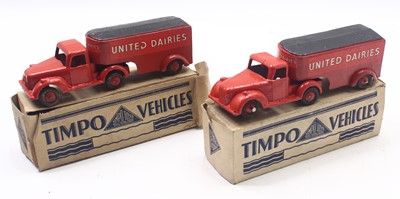 Lot 1670 - Two Timpo diecast united dairies articulated...