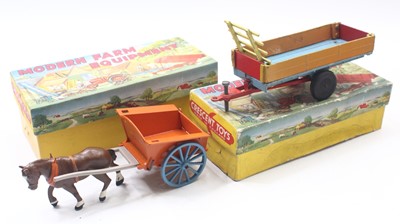 Lot 2056 - Crescent Toys Modern Farm equipment group of 2...