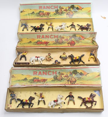 Lot 2037 - Three Timpo Ranch boxed sets, comprising five -...