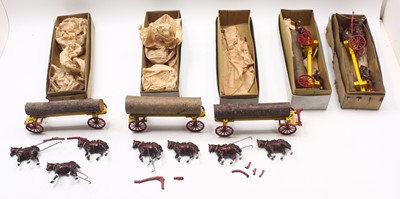 Lot 1506 - Five Charbens farm series model tree wagon...