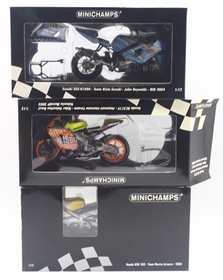 Lot 804 - Minichamps 1/12 scale group of 3 models to...