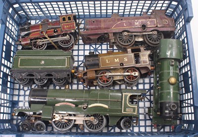Lot 160 - One tray of Hornby 0 gauge locos to include a...