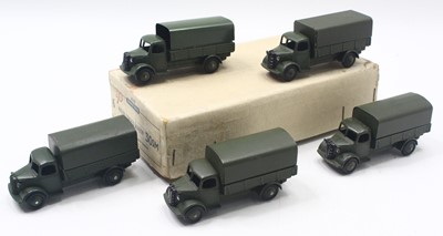 Lot 1392 - Dinky Toys No.30SM Trade box of 5 Austin...