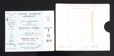 Lot 835 - A World Championship 1966 Jules Rimmet Cup...